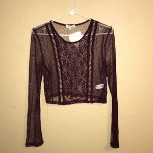 A lace crop top